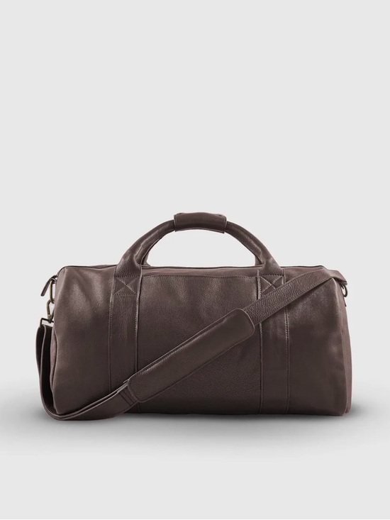 Quince Other - Quince Nappa Leather Duffle Bag Dark Brown New With Tags